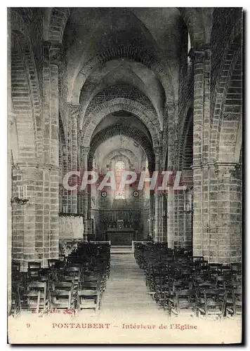 Cartes postales Pontaubert Interieur de l'Eglise