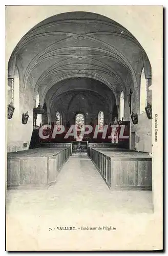 Ansichtskarte AK Vallery Interieur de l'Eglise