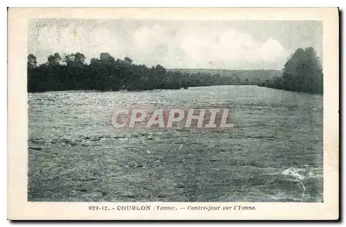 Cartes postales Courlon (Yonne) COntre Jour sur l'Yonne