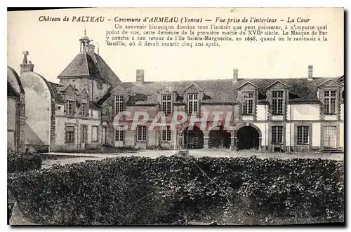 Cartes postales Chateau de Palteau Commune d'Armeau (Yonne)