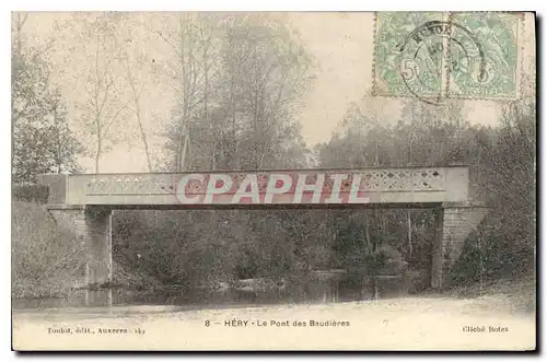 Ansichtskarte AK Hery Le Pont des Baudieres