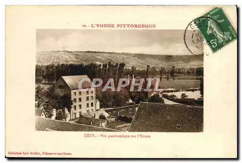 Cartes postales L'Yonne Pittoresque Cezy Vue panoramique sur l'Yonne