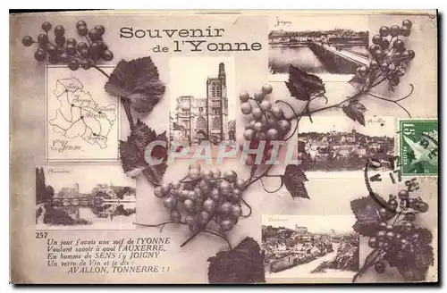 Cartes postales Souvenir de l'Yonne