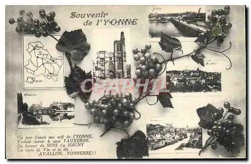 Ansichtskarte AK Souvenir de l'Yonne