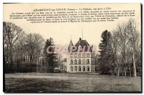 Ansichtskarte AK Champigny sur Yonne (Yonne) Le Chateau