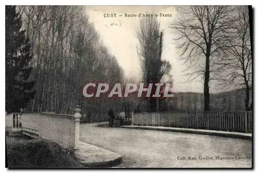 Cartes postales Cusy Route d'Ancy le Franc
