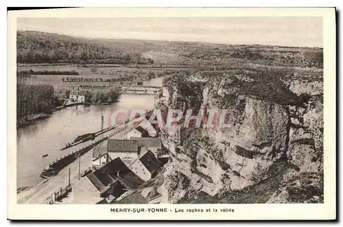 Ansichtskarte AK Merry sur Yonne les roches et la vallee