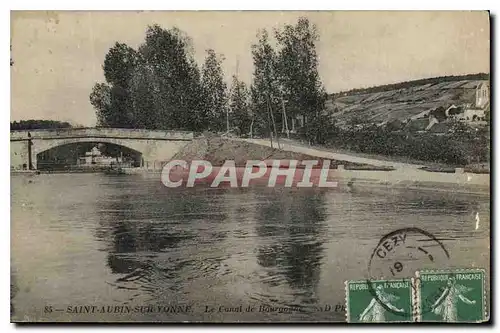 Ansichtskarte AK Saint Aubin sur Yonne Le Canal de Bourgogne