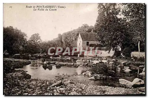 Cartes postales Route de Pontaubert (Yonne) La Vallee du Cousin