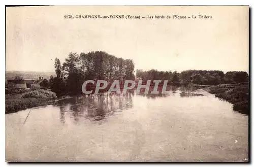 Cartes postales Champigny sur Yonne (Yonne) Les bords de l'Yonne