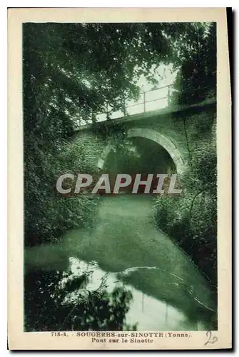 Cartes postales Sougeres sur Sinotte (Yonne) Pont sur le Sinotte