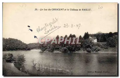 Ansichtskarte AK Le Lac de Crescent et le Chateau de Railly