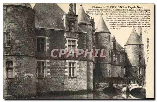 Ansichtskarte AK Chateau de Fleurigny Facade Nord