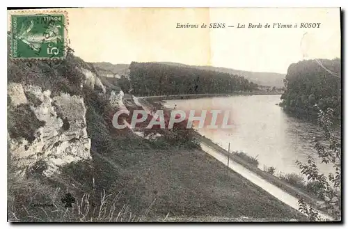Ansichtskarte AK Environs de Sens Les Bors de l'Yonne a Rosoy