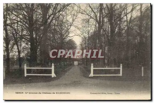 Cartes postales Senan Gie Avenue du Chateau de Malesherbes