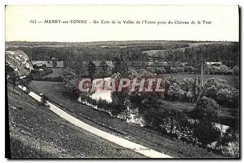 Cartes postales Merry sur Yonne Un coin de la Vallee de l'Yonne prise du Chateau de la Tour