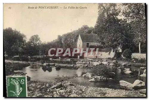 Cartes postales Route de Pontaubert La Vallee du Cousin