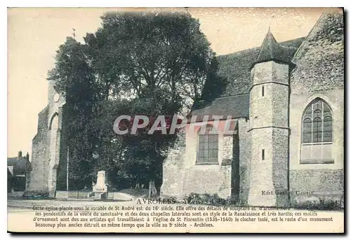 Cartes postales Avrolles Yonne L'Eglise