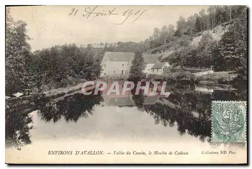 Cartes postales Environs d'Avallon Vallee du Cousin le Moulin de Cadoux