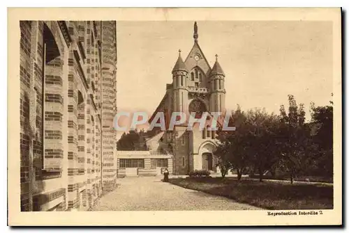 Cartes postales Monastere de Sainte Colombe les Sens Facade de l'Eglise