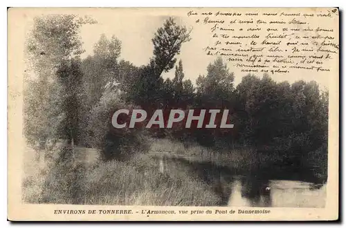 Ansichtskarte AK Environs de Tonnerre L'Armancon vue prise du Pont de Dannemoine