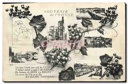 Cartes postales Souvenir de l'Yonne