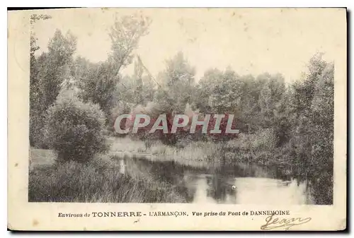 Ansichtskarte AK Environs de Tonnerre L'Armancon Vue prise du Pont de Dannemoine