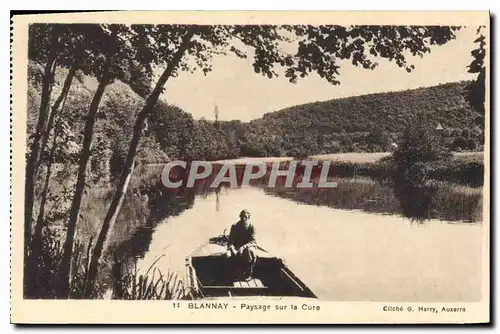 Cartes postales Blannay Paysage sur la Cure