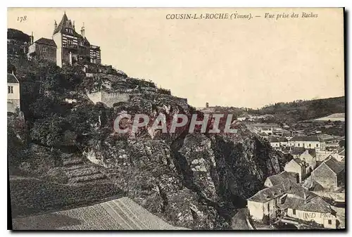 Cartes postales Cousin la Roche Yonne Vue prise des Roches