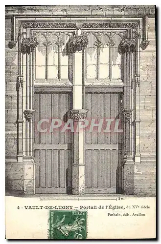 Cartes postales Vault de Lugny Portail de l'Eglise