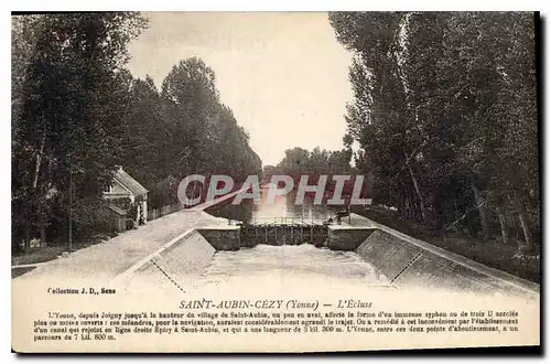 Cartes postales Saint Aubin Cezy Yonne L'Ecluse