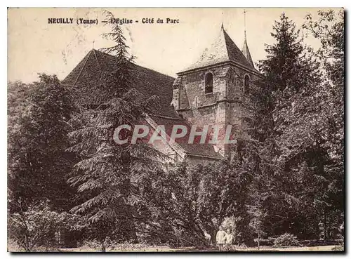 Cartes postales Neuilly Yonne L'Eglise Cote du Parc
