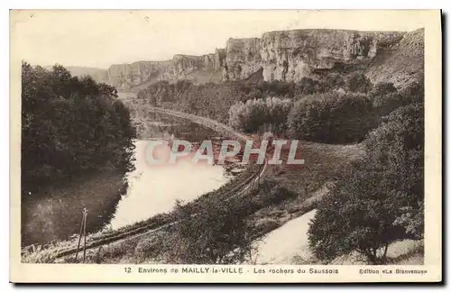 Cartes postales Environs de Mailly la Ville Les rochers du Saussois