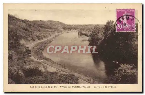 Cartes postales Les bons coins de peche Vaux sur Yonne Yonne La vallee de l'Yonne