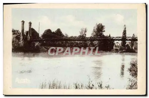 Cartes postales Cezy Yonne Le pont suspendu