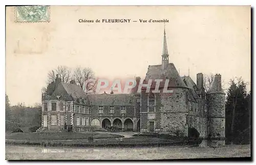 Cartes postales Chateau de Fleurigny Vue d'ensemble