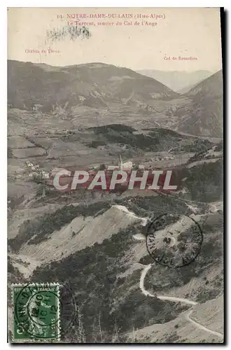 Ansichtskarte AK Notre Dame du Laus Htes Alpes Le Torrent sentier cu Col de l'Ange