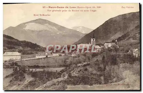 Ansichtskarte AK Notre Dame du Laus Hautes Alpes Vue generale prise du Rocher ou niche l'aigle