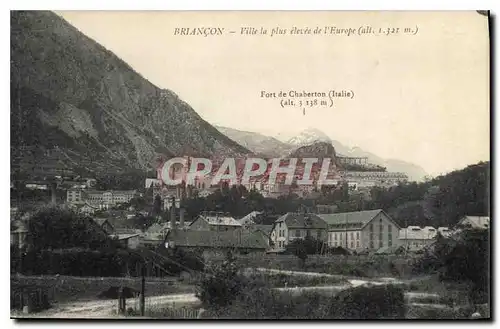 Cartes postales Briancon Ville la plus elevee de l'Europe