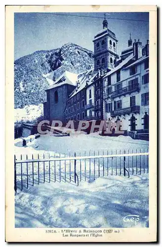 Ansichtskarte AK L'Hiver a Briancon Les Remparts et l'Eglise