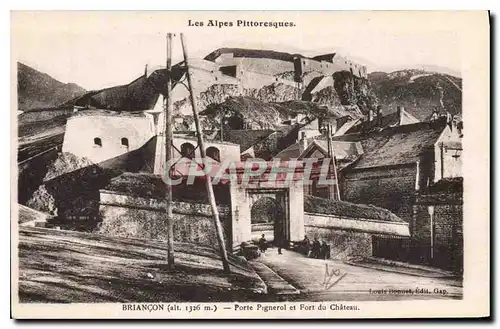 Cartes postales Briancon Porte Pignerol et Fort du Chateau