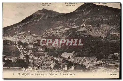 Cartes postales Briancon Panorama sur Briancon et les Forts