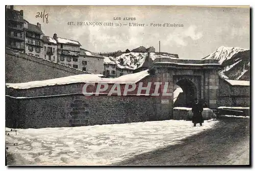 Cartes postales Briancon L'Hiver Porte d'Embrun