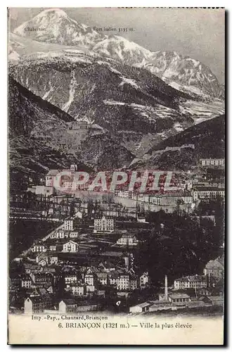 Cartes postales Briancon Ville la plus elevee