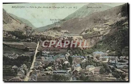 Cartes postales Briancon Ville la plus elevee de l'Europe