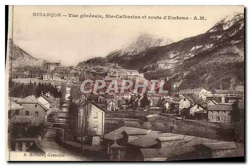 Ansichtskarte AK Briancon Vue generale Ste Catherine et route d'Embrun