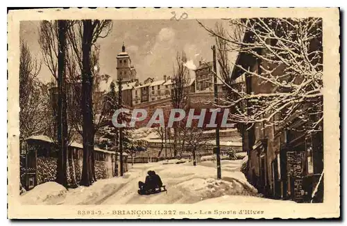 Cartes postales Briancon Les Sports d'Hiver Luge