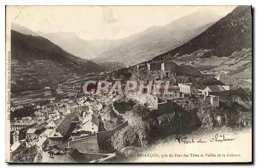 Cartes postales Briancon pris du Fort des Tetes et Vallee de la Guisane