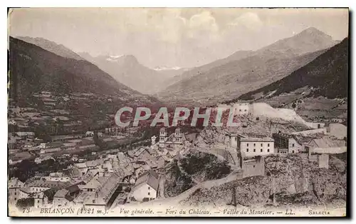 Cartes postales Briancon Vue generale Fort du Chateau Vallee du Monetier