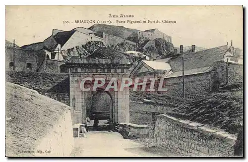 Cartes postales Briancon Porte Pignerol et Fort du Chateau